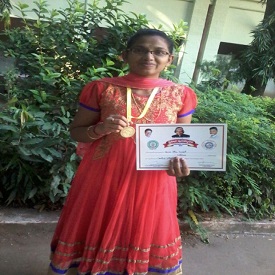 G. Hima Kumari Pratibha awardee